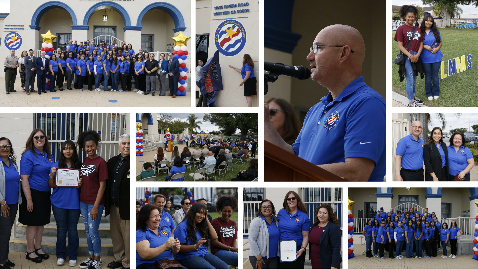 WHITTIER COMMUNITY LEADERS CELEBRATE THE LOS NIETOS MIDDLE SCHOOL’S CALIFORNIA DISTINGUISHED SCHOOL AWARD WITH A COMMUNITY CELEBRATION